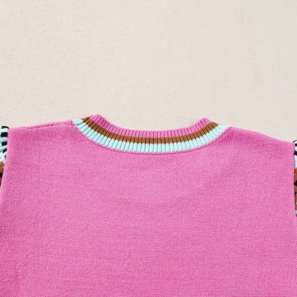 ⭐️Pink Short Sleeve Sweater - Picture 5 of 8